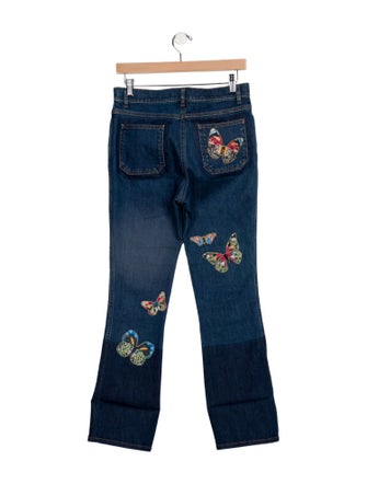 Valentino High-Rise Wide Leg Jeans