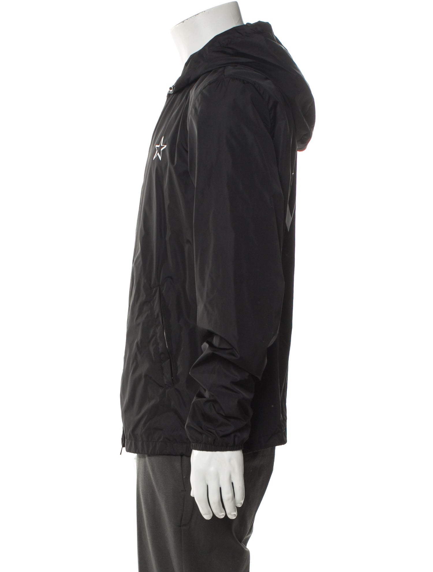 Valentino Rockstud Accents Graphic Print Windbreaker