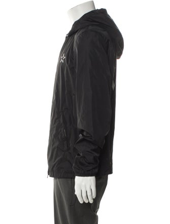 Valentino Rockstud Accents Graphic Print Windbreaker