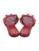 Valentino Rockstud Accents Leather Slides