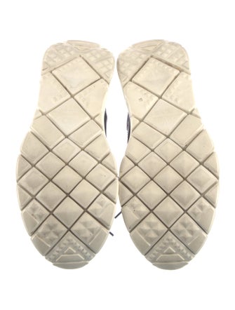 Valentino Rockstud Accents Colorblock Pattern Sneakers