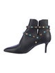 Valentino Rockstud Accents Leather Boots
