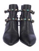 Valentino Rockstud Accents Leather Boots