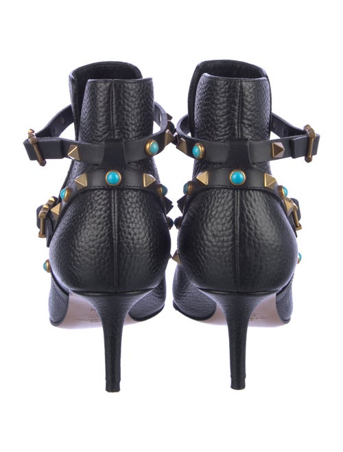Valentino Rockstud Accents Leather Boots