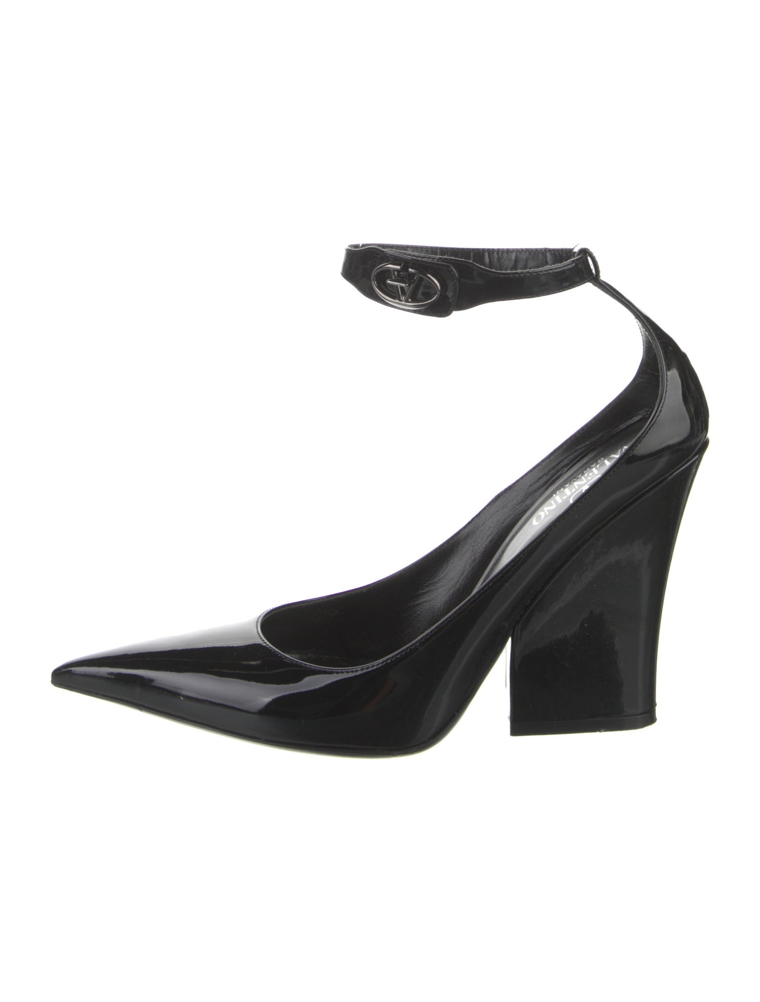 Valentino Rockstud Accents Patent Leather Pumps