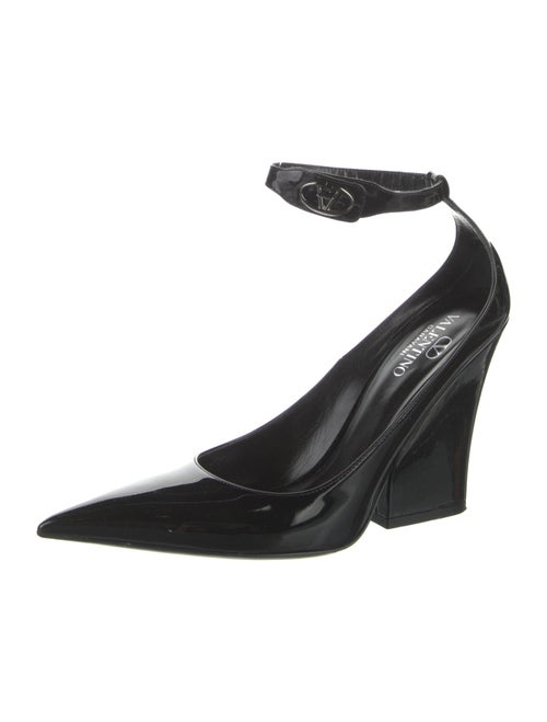Valentino Rockstud Accents Patent Leather Pumps