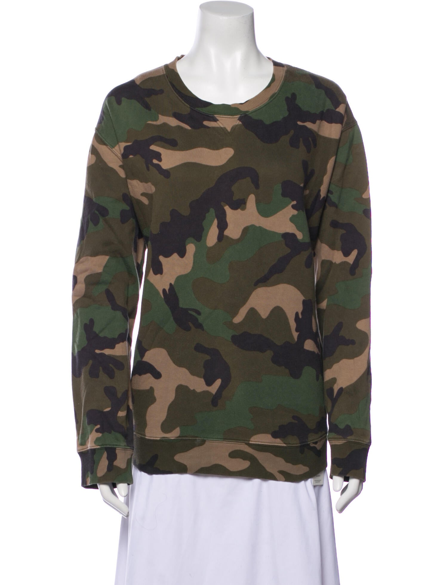 Valentino Printed Scoop Neck Sweatshirt