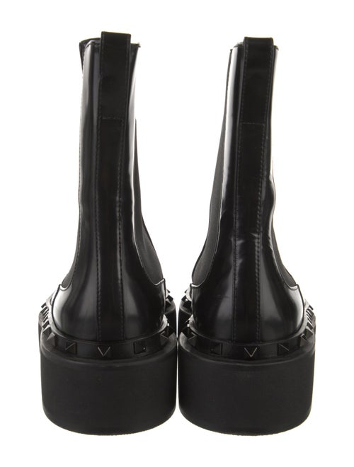 Valentino Rockstud Accents Leather Chelsea Boots