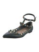 Valentino Rockstud Accents Leather Flats