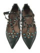 Valentino Rockstud Accents Leather Flats