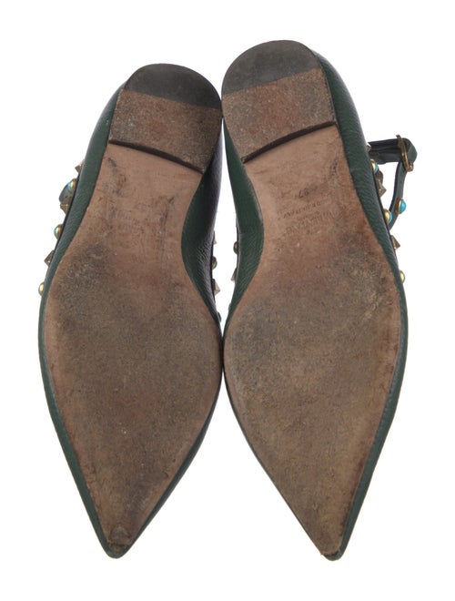 Valentino Rockstud Accents Leather Flats