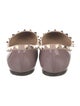 Valentino Rockstud Accents Patent Leather Ballet Flats