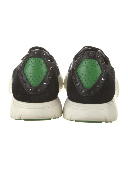 Valentino Rockstud Accents Colorblock Pattern Athletic Sneakers