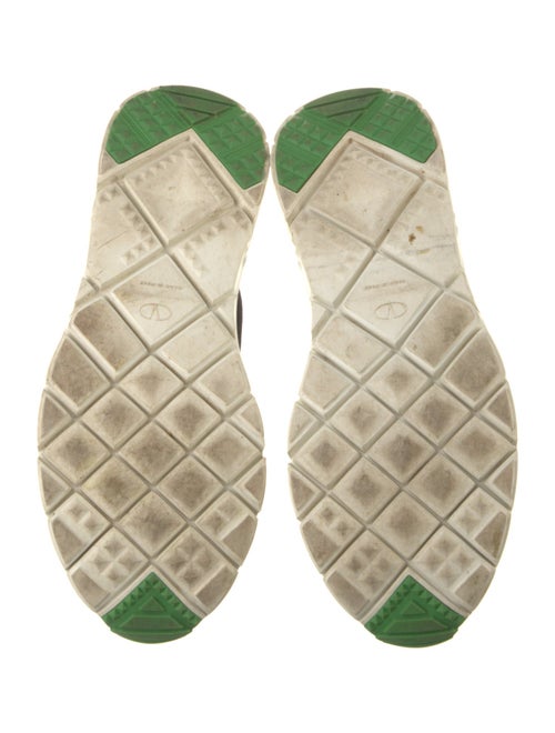 Valentino Rockstud Accents Colorblock Pattern Athletic Sneakers