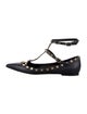 Valentino Rockstud Accents Leather Flats