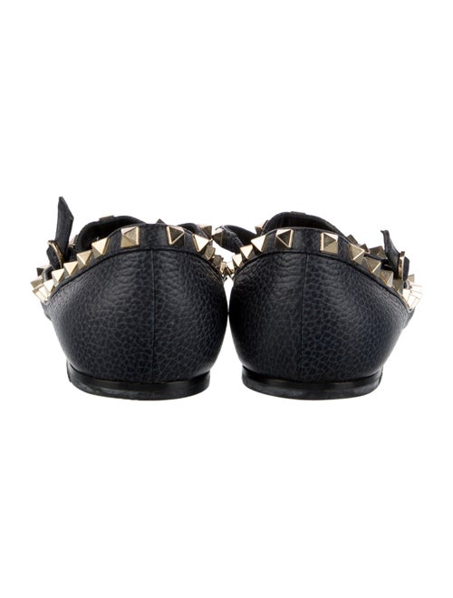 Valentino Rockstud Accents Leather Flats