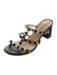 Valentino Rockstud Accents Leather Gladiator Sandals