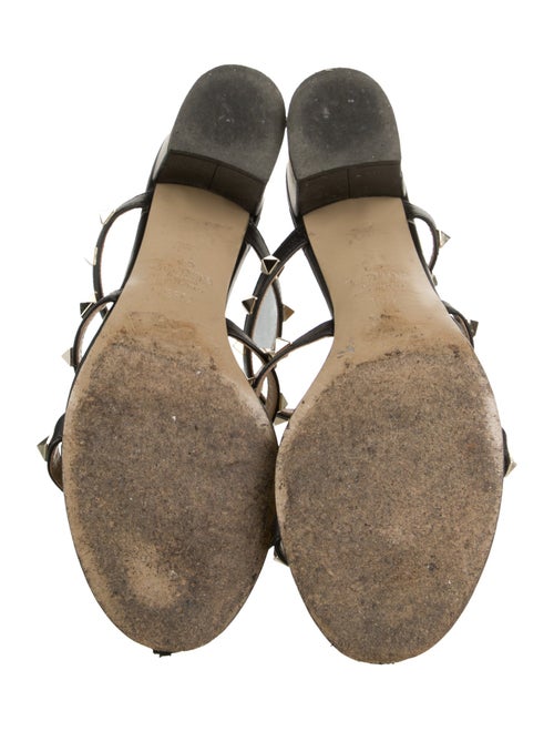 Valentino Rockstud Accents Leather Gladiator Sandals