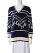 Valentino Virgin Wool Printed Sweater