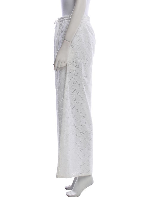 Valentino Lace Pattern Wide Leg Pants