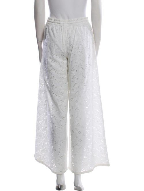 Valentino Lace Pattern Wide Leg Pants