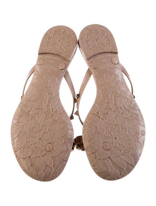 Valentino Rockstud Accents Rubber Slides
