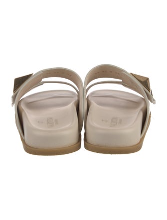 Valentino Rockstud Accents Leather Slides