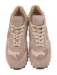 Valentino Rockstud Accents Suede Athletic Sneakers