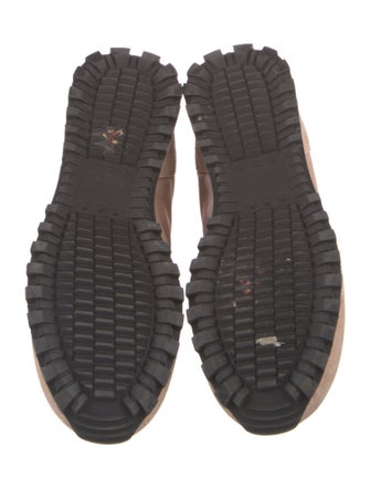 Valentino Rockstud Accents Suede Athletic Sneakers