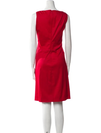 Valentino V-Neck Knee-Length Dress
