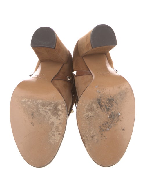 Valentino Rockstud Accents Suede Boots
