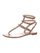 Valentino Rockstud Accents Leather Gladiator Sandals