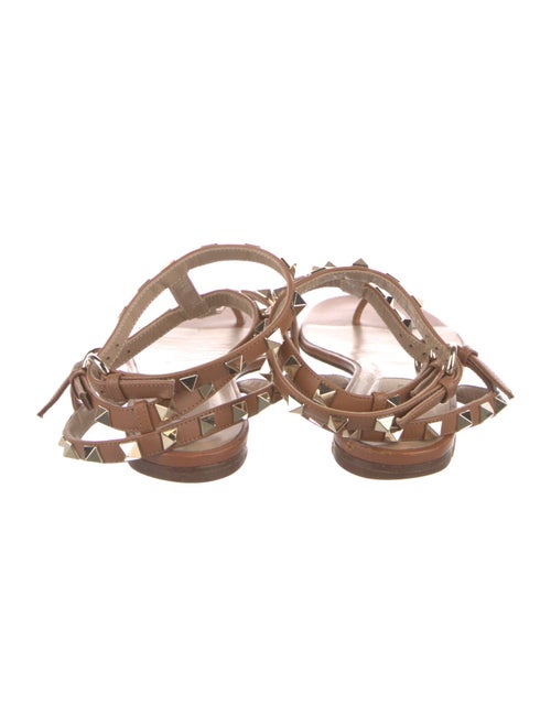 Valentino Rockstud Accents Leather Gladiator Sandals