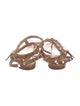 Valentino Rockstud Accents Leather Gladiator Sandals