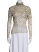 Valentino Sequin Lace Pattern Top