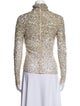 Valentino Sequin Lace Pattern Top