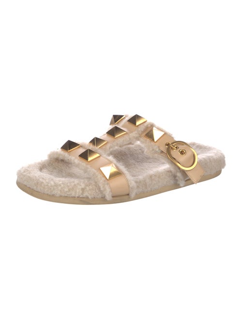 Valentino Rockmance Accents Leather Slides