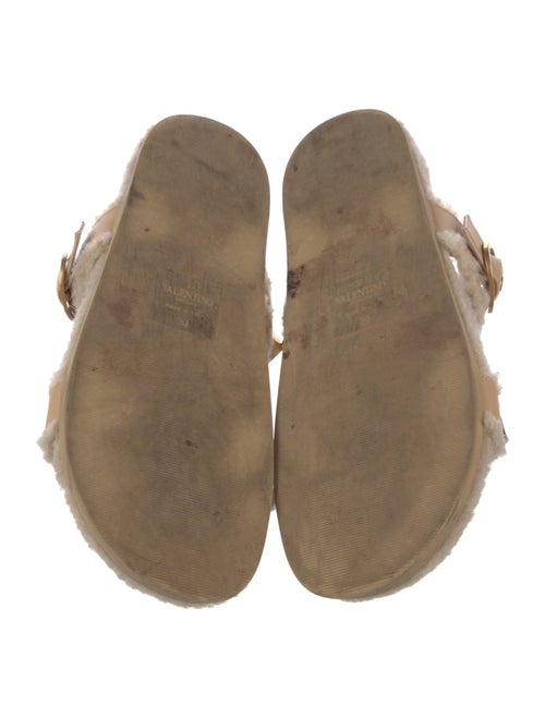 Valentino Rockmance Accents Leather Slides