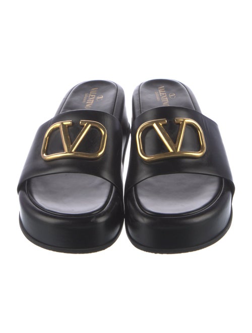 Valentino Leather Slides