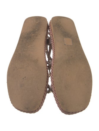 Valentino Rockstud Accents Leather Espadrilles