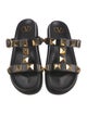 Valentino Rockstud Accents Leather Slides