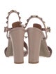Valentino Rockstud Accents Leather T-Strap Sandals