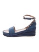Valentino Rockstud Accents Denim Espadrilles