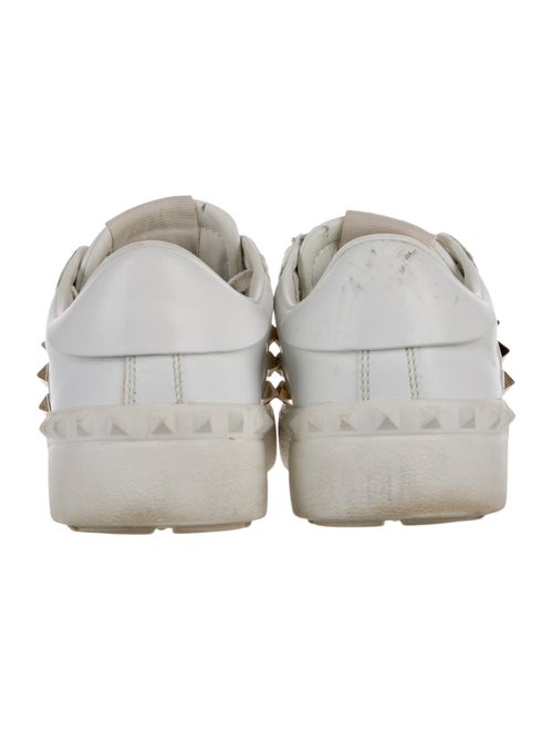 Valentino Rockstud Accents Leather Sneakers