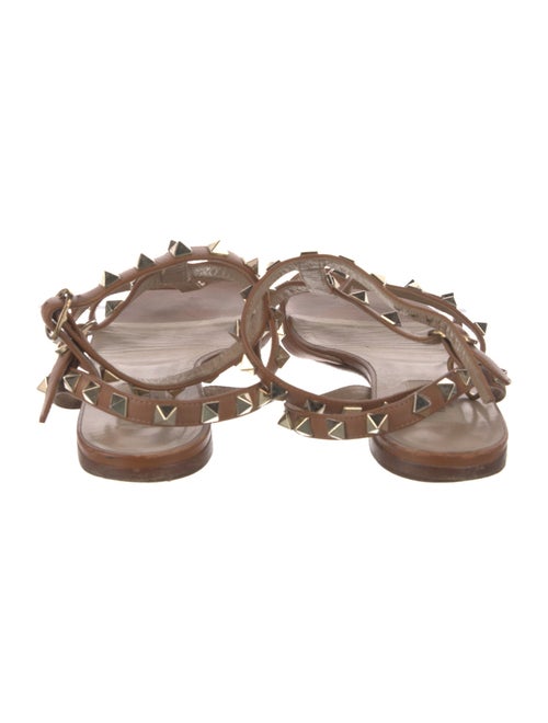 Valentino Rockstud Accents Leather Gladiator Sandals