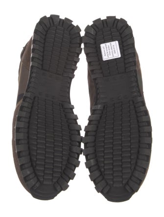 Valentino Rockstud Accents Suede Sneakers