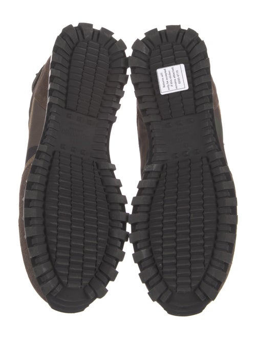 Valentino Rockstud Accents Suede Sneakers