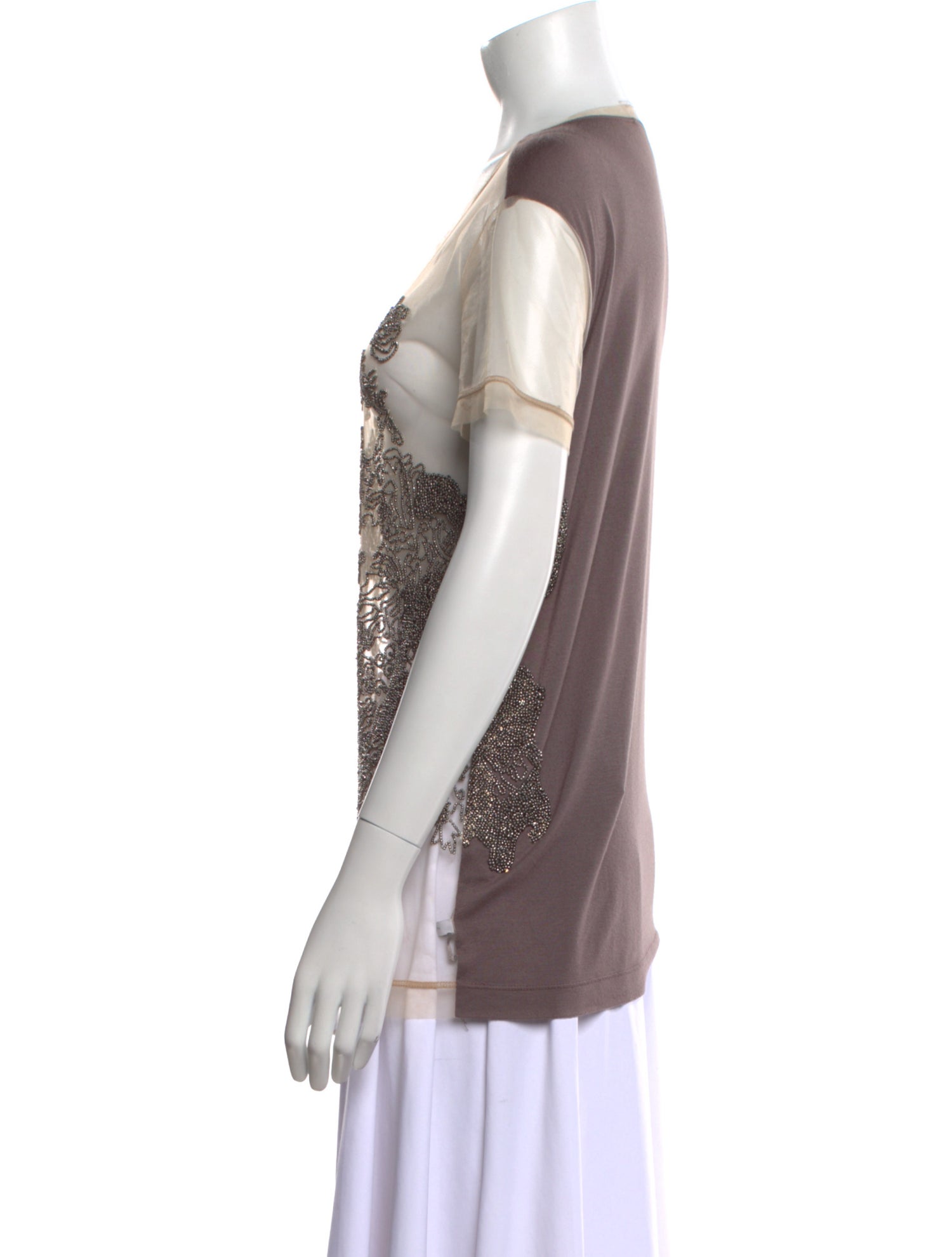 Valentino Printed Scoop Neck T-Shirt