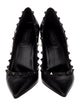 Valentino Rockstud Accents Leather Pumps