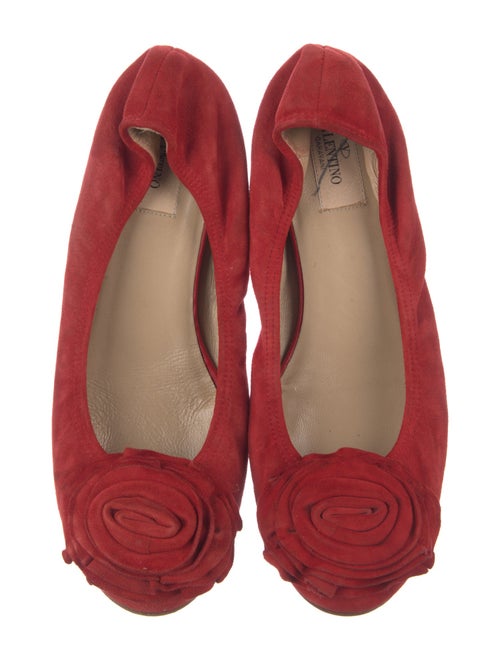 Valentino Suede Ballet Flats